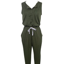 Load image into Gallery viewer, Women’s Off‑Shoulder Button Top &amp; Pocket Pants Set
