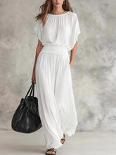 Load image into Gallery viewer, Women's Chiffon High-Waist Ruched Maxi Dress
