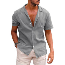 Load image into Gallery viewer, Men's Casual Beach Shirt - Short Sleeve Button Down for Effortless Summer Style
