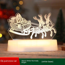Load image into Gallery viewer, Christmas Decoration 3D Lamp Acrylic LED Night Lights New Year Valentines Day Christmas Kids Gift Christmas Ornaments
