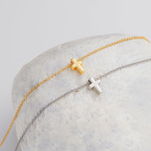 Load image into Gallery viewer, Elegant 14K Gold Plated Cross Necklace — Durable, Hypoallergenic &amp; Timeless

