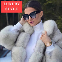 Load image into Gallery viewer, New Luxury Polarized Elegant Sunglasses for Women and Lady Luxury Designer Fashion  Cat Eye Style Oversized Sunglasses Gradient Sunglasses With UV400 Protection
