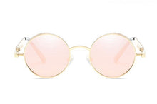 Load image into Gallery viewer, Luxury Popular Retro  Gothic Steampunk Polarized Men and  Women Brand Designer Vintage Round High Quality Metal Frame Sunglasses With UV400 Protection
