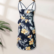 Load image into Gallery viewer, Ladies' Fashionable And Versatile Vacation Style Off Shoulder Lace Up Dress
