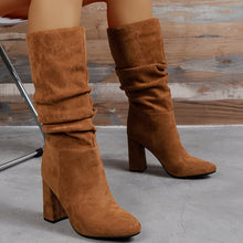 Load image into Gallery viewer, European &amp; American Slip-On High Heel Fashion Boots – Women’s Elegant Booties
