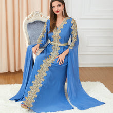 Load image into Gallery viewer, Women's Skirt Splicing Extra Long Sleeve Dress
