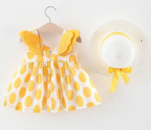 Load image into Gallery viewer, Luxury Handmade Elegant Modern Newborn Baby Girl Birthday &amp; Princess Baby Dress With Hat
