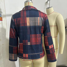 Load image into Gallery viewer, Vintage Stand Collar Blazer with Single-Row Buttons — Tailored Women’s Jacket
