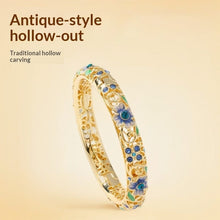 Load image into Gallery viewer, Openwork Filigree Gold-Plated Cheongsam Jewelry

