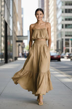 Load image into Gallery viewer, Women’s Two-Piece Flared Skirt Set – High-Waist Elegant Outfit
