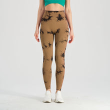 Load image into Gallery viewer, Women's Seamless Tie-Dye Yoga Pants – Knitted High-Waist Leggings
