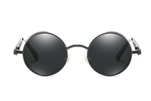 Load image into Gallery viewer, Luxury Popular Retro  Gothic Steampunk Polarized Men and  Women Brand Designer Vintage Round High Quality Metal Frame Sunglasses With UV400 Protection
