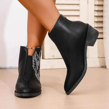 Load image into Gallery viewer, Western Embroidered : Ankle Boots
