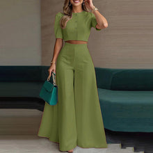 Load image into Gallery viewer, Printed Top &amp; Trousers Two-Piece Suit
