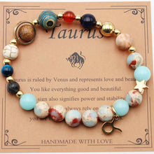 Load image into Gallery viewer, Twelve Constellations Bracelets - Natural Stone Beaded Bracelets with Eight Planet Designs
