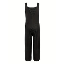 Load image into Gallery viewer, Women’s Square-Neck Floral Sleeveless Jumpsuit
