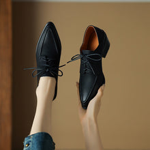 Load image into Gallery viewer, Women's Retro Strap Chunky Heel Pointed-Toe Shoes

