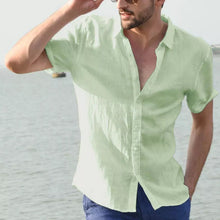 Load image into Gallery viewer, Summer Short-sleeved Shirt Casual Button Tops Men Clothing
