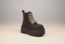 Load image into Gallery viewer, Women’s Chunky Sole Lace-Up Boots – Vintage Style
