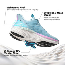 Load image into Gallery viewer, Women's Slip On Walking Shoes Running ActiveCushion Comfortable Tennis Breathable Non Slip Athletic Gym Workout Cross Training Sneakers 6 Light Blue - #GIAA73110001

