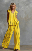 Load image into Gallery viewer, Women’s Sleeveless Striped Top and Full-Length Pants Set
