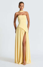 Load image into Gallery viewer, Cherry Lacquer Maliyah Maxi Dress with Chiffon Skirt &amp; Scarf

