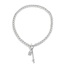 Load image into Gallery viewer, Thick Chain Lock and Key Pendant Necklace - Trendy Fashion Jewelry
