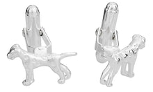 Load image into Gallery viewer, Dalmation Dog Cufflinks in Sterling Silver
