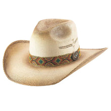 Load image into Gallery viewer, Bullhide Dancing In The Desert - Bangora Straw Cowboy Hat
