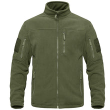 Load image into Gallery viewer, Dark Blue Warm Multi-Pockets Outdoor Tactical Fleece Jacket Soft Unique Style Jacket Work Coats Men's Windbreaker Jacket Sport Hiking Coat For Winter And Autumn
