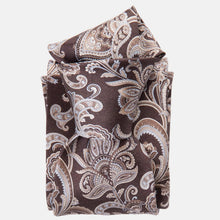 Load image into Gallery viewer, Novara - Printed Silk Tie - Brown
