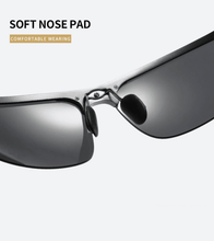 Load image into Gallery viewer, Men Women  Polarized Semi-Rimless Driver Rider Sunglasses
