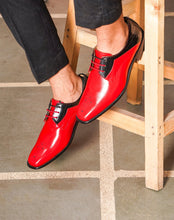 Load image into Gallery viewer, David Genuine Leather Red Bottom Dress Shoes
