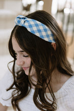 Load image into Gallery viewer, Daybreak Plaid Knotted Headband
