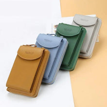 Load image into Gallery viewer, Dazzling Women Wallet Bags Big Card Holder Clutch Messenger Long Shoulder Straps - Trendy Designer Female Clutch Cross Body Bag
