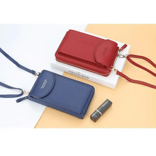 Load image into Gallery viewer, Dazzling Women Wallet Bags Big Card Holder Clutch Messenger Long Shoulder Straps - Trendy Designer Female Clutch Cross Body Bag
