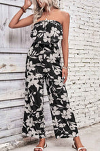 Load image into Gallery viewer, Stylish Floral Strapless : Wide Leg Jumpsuit

