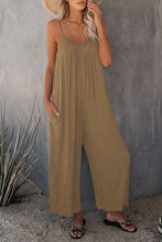 Load image into Gallery viewer, Women's Pleated Chest Cross-Strap Jumpsuit
