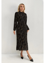 Load image into Gallery viewer, Midnight Bloom Midi Dress
