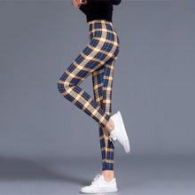 Load image into Gallery viewer, Women’s Plaid Yoga Leggings – Mid Waist Push-Up Pants
