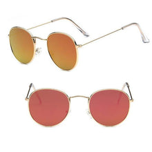 Load image into Gallery viewer, Leon Elegant Unisex Woman and Man Classic Round  Sunglasses Designer Glasses Lady Round Luxury Retro Sunglasses With Vintage Mirror Oculos De Sol Gafas

