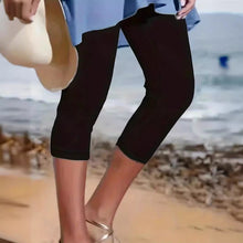 Load image into Gallery viewer, Women’s Slim Fit Cropped Leggings – High Elasticity Tight Pants
