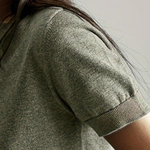 Load image into Gallery viewer, Women’s Soft Stretch Minimalist T-Shirt – Everyday Slim Fit Top
