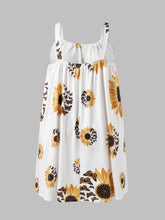 Load image into Gallery viewer, 🌻 Plus Size Sunflower Print Sleeveless Wrap Dress
