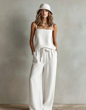Load image into Gallery viewer, Women's Spaghetti Strap Cami Top &amp; Wide-Leg Pants Two-Piece Set
