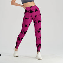 Load image into Gallery viewer, Women's Seamless Tie-Dye Yoga Pants – Knitted High-Waist Leggings
