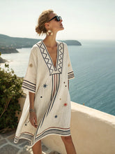 Load image into Gallery viewer, Women's Printed Loose A-Line Beach Midi Dress – Vacation Resort
