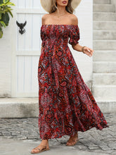 Load image into Gallery viewer, Women’s Paisley One‑Shoulder Maxi Dress
