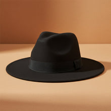 Load image into Gallery viewer, Wide Brim Bell Crown Wool Hat – Unisex Sun &amp; Warmth Hat
