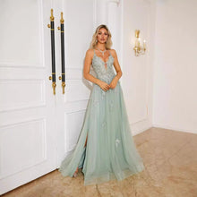 Load image into Gallery viewer, Women Evening Dresses Suspender Dance Dress Long
